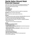 thumbnail image 4 of (2 pack) Equate Sterile Saline Wound Wash Spray, First-Aid Cleanser, 7.4 fl oz., 4 of 8