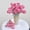 Hot Pink #2, variant on Artificial Flower Peonies for Home Decor | Faux Flocked Blooms for Living Room Window Display | Lifelike Plastic Floral Arrangement for Indoor Decoration