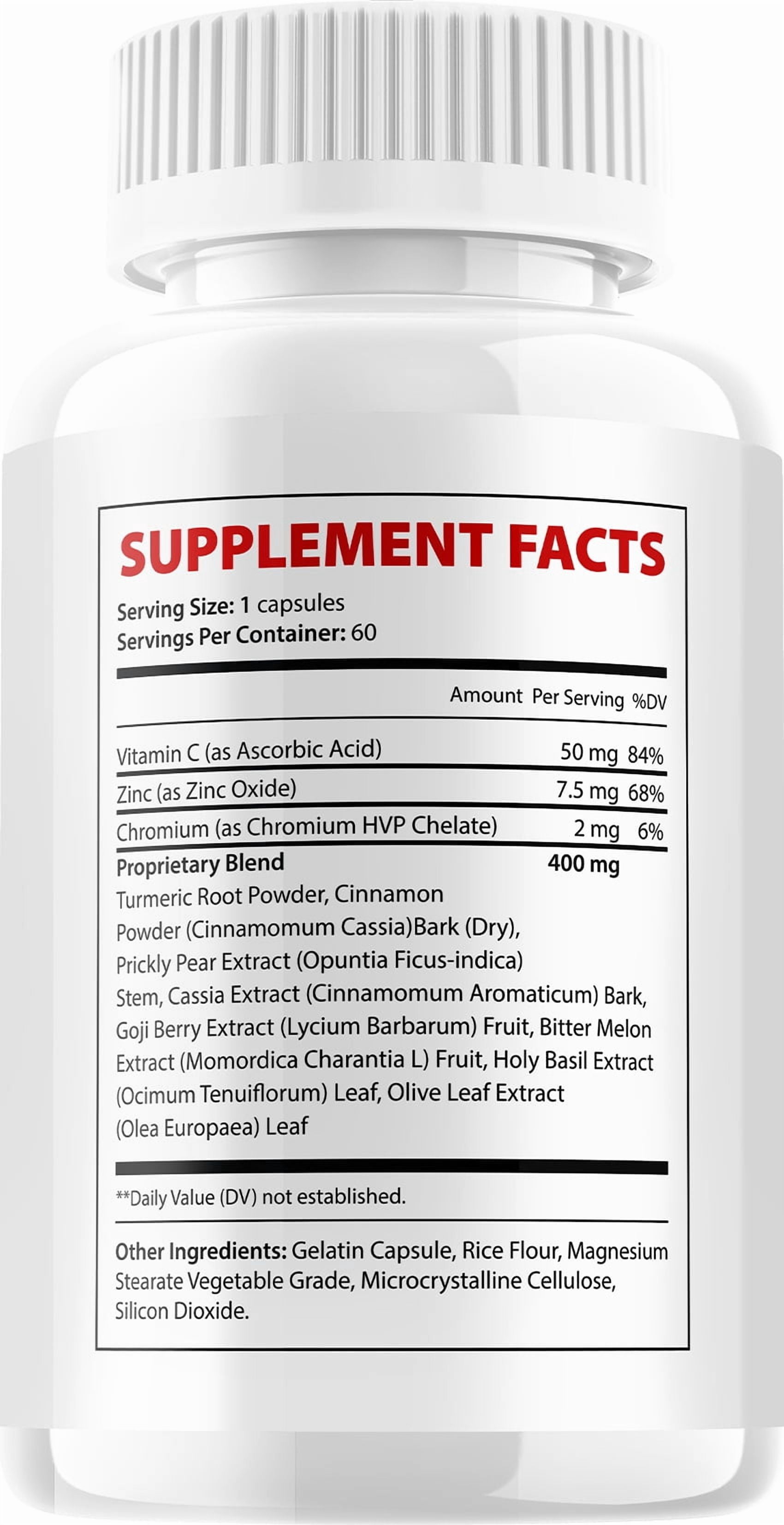 Gluco Stasis Capsules – GlucoStasis All Natural Glycogen Support, 2 Pack, 120 Capsules