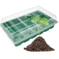 thumbnail image 2 of 1 Set 4Pcs Breathable 15 Holes Garden Propagator Plastic Stater Trays (Green), 2 of 7