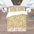 thumbnail image 3 of Designart 'Brightly Colored Feathers' Southwestern Duvet Cover Set, 3 of 4