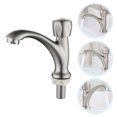 thumbnail image 3 of Shisuyan Basin Taps Faucet 1Pcs Silver In Simple Shape For Bathroom Use, 3 of 8