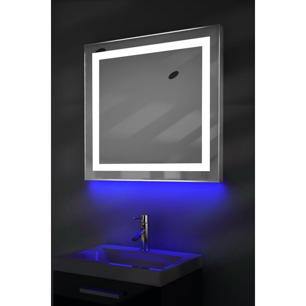 Ambient Audio Bathroom Mirror With Bluetooth, Demister & Shaver