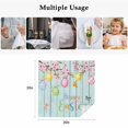 thumbnail image 5 of Happy Easter Cloth Napkins, Spring Colorful Eggs Butterfly Teal Wood Grain Washable and Reusable Dinner Napkins Set of 2, Table Napkin for Kitchen Party Birthday Wedding Hotel Housewarming 20"x20", 5 of 9