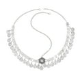 thumbnail image 3 of Cadena para la cabeza Salvador joyería diadema decoración para mujer aleación plata, 3 of 10