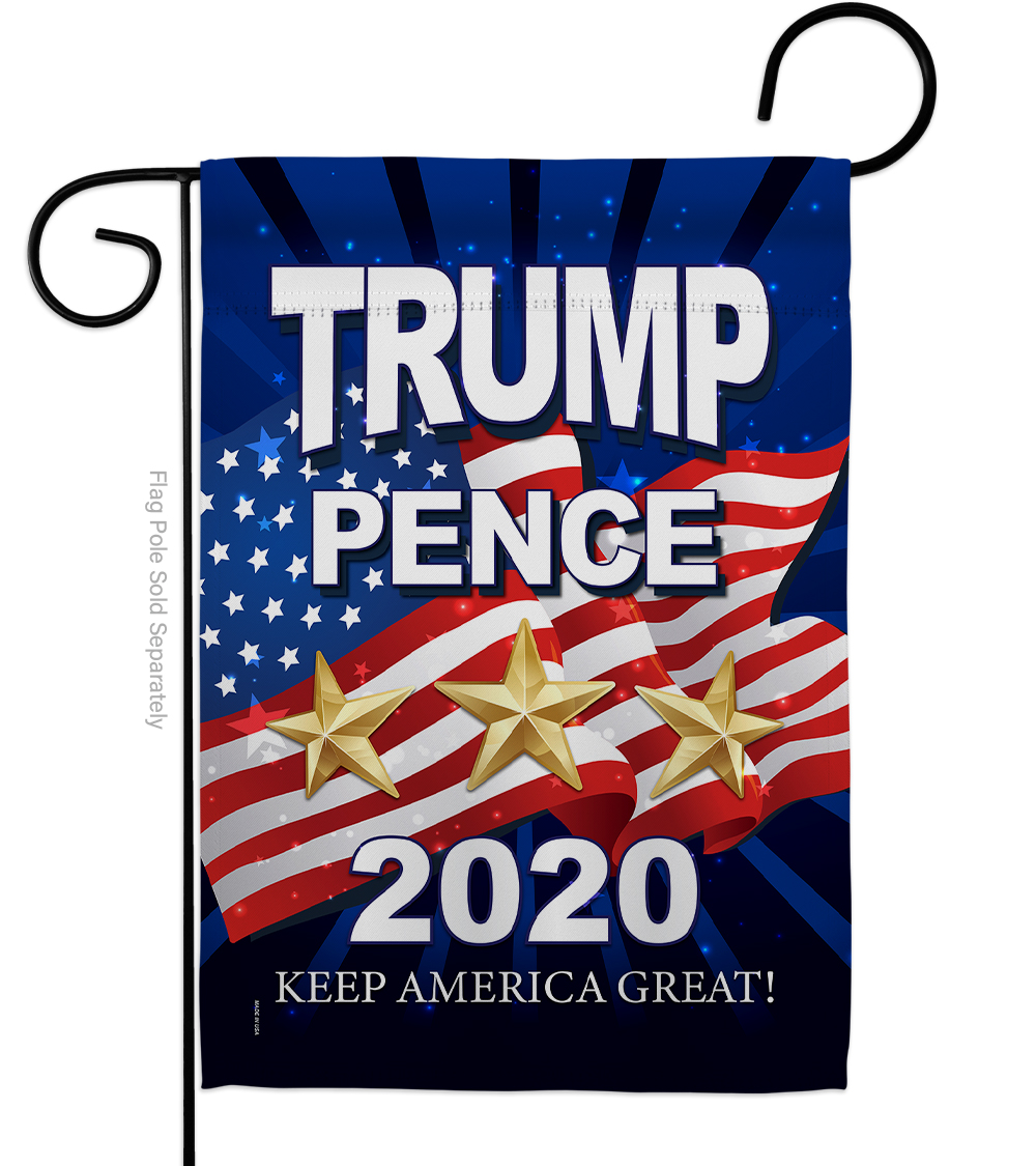 Trump Pence 2020 Garden Flag Patriotic 13 X18 5 Double Sided Decorative Vertical Flags House Decoration Small Banner Yard Gift Walmart Com Walmart Com