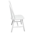 thumbnail image 3 of vidaXL Dining Chairs 2 pcs White Solid Rubber Wood, 3 of 4