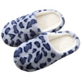 thumbnail image 2 of Opolski 1 Pair Slippers Soft Bottom Leopard-print Plush Comfortable to Wear Warm Slippers for Daily Life, 2 of 8