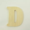 thumbnail image 4 of Package of 1, 14 Inch X 3/4" Thickness Baltic Birch Wood Letter D in The Goudy Heavy Font, Thick, Upper Case for Art & Craft Project, Made in USA, 4 of 4