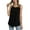 Black, variant on CATHY Women's Summer Sleeveless Pleated Top Loose Crew Neck Tunic