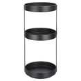 thumbnail image 1 of Unique Bargains 3 Tier Lazy Susan Turntable, 10inch Metal Spice Rack Organizer for Kitchen Countertop Rack Self Black, 1 of 7
