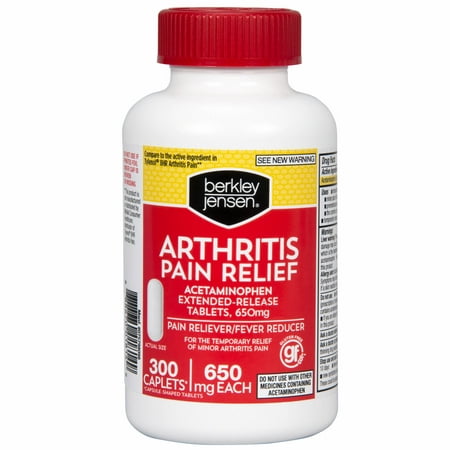 Berkley Jensen 650mg Arthritis Pain Relief Extended-Release Tablets, 300 Count (Best Way To Deal With Arthritis Pain)