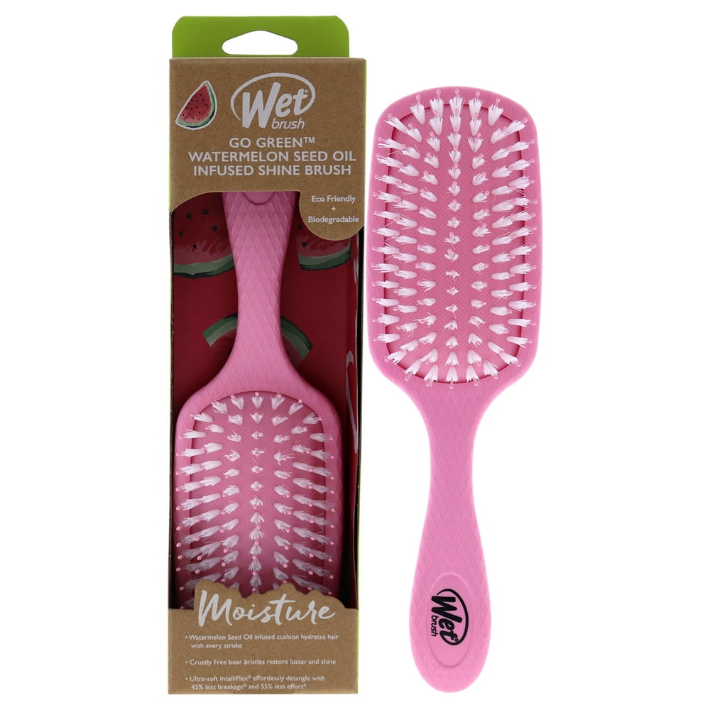 Wet Brush Go Green Oil Infused Shine Brush Watermelon Seed Oil