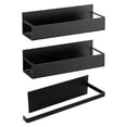 thumbnail image 1 of Piwvid Punch-Free Magnetic Storage Rack Organize, 3PCS Set Movable Shelf for Refrigerator, Space Saving Kitchen Holder for Jars, Versatile Metal Organizer for Kitchen Garage, 1 of 9