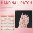 thumbnail image 2 of RAGUPEL 24Pcs Glue on Nails for Women,Gold Glitter Coffin Nails Tips,Glossy Press on Nail,Nail Press Ons for Daily Life,Gatherings and Photo Shoots,Style2, 2 of 6