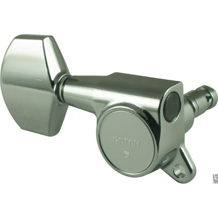 - Gotoh Large Locking Schaller-style Knob Chrome Tuners (3 per side)