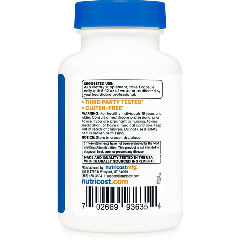 Nutricost KSM-66 Ashwagandha Root Extract 600mg, 60 Vegan