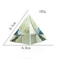 thumbnail image 3 of EOEMY 3Degyptian Scripture Pyramid Paperweight Fengshui Crystal Prism Optical Religion, 3 of 8