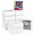 thumbnail image 1 of 15 cajas cuadradas de papel con ventana transparente de PVC (10,9 x 10,9 x 4,6 cm). Caja de regalo de papel blanco para empaquetar recuerdos de boda, chocolates, galletas y pequeñas manualidades., 1 of 9