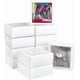 thumbnail image 1 of 15 cajas cuadradas de papel con ventana transparente de PVC (10,9 x 10,9 x 4,6 cm). Caja de regalo de papel blanco para empaquetar recuerdos de boda, chocolates, galletas y pequeñas manualidades., 1 of 9