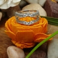 thumbnail image 3 of 0.60 CT 10K White Gold Round White Diamond Ladies Anniversary Wedding Band, Size 5, 3 of 4