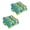 Covert Bluebell, variant on Blazing Needles 16-inch Outdoor Spun Polyseter Square Tufted Chair Cushions (Set of 4)