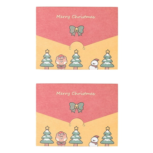 Wolfast Christmas Thank You Card DIY Creative Blessing Gift Message Card Universal Card