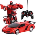 thumbnail image 1 of Rc Car Driving Sports Cars Drive Deformation Robot Model Remote Control Car Rc Fighting Toy Gift 2 En 1 Yuarrent EL018078-06, 1 of 5