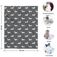 thumbnail image 4 of Dachshund Blanket,Comfortable Soft Flannel Throw Blanket,All Season,Warm Lightweight Blankets for Sofa Bed Couch Living Room Chair,30"x40", 4 of 4