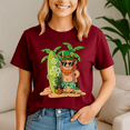 thumbnail image 4 of Leprechaun Hawaiian Surfing , Patrick Day Shirt, Irish Patrick Day, St Patricks Day Tee, Shamrock Tshirt, Leprechaun Gift, Happy St Patricks Day, 4 of 5