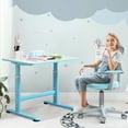 thumbnail image 2 of Costway Ensemble de Table et de Chaise de Bureau Réglable en Hauteur pour Enfants de Plus de 3 Ans Bleu, 2 of 9