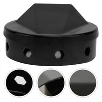 OUNONA Enamel Smoker Box Black Nonstick Coating for Barbecued Meat 2Pcs