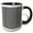 Black/White, variant on 3drose, Op Art Wavy Line Pattern in Black and White, 11oz Two-tone Green Mug