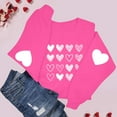 thumbnail image 6 of yievot Women Valentine's Day Sweatshirts Heart Graphic Crew Neck Pullover Long Sleeve Casual Shirts Tops, 6 of 9