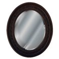 thumbnail image 1 of Miroir Décoratif en Noyer Ovale Feuille Antique, 1 of 1