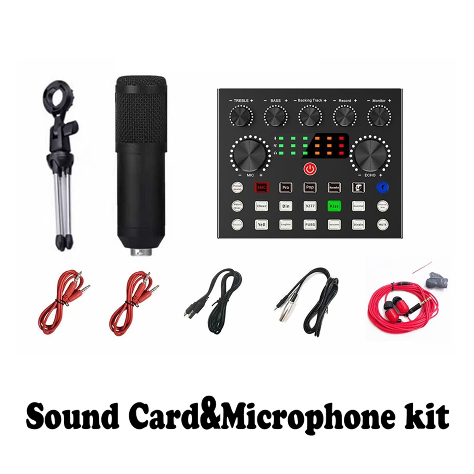 Condenser Microphone Kit With Audio Mixer For Streaming,Voice Changer Microphone For Live Podcast Equipment Bundle,Karaoke ,Easy to Operate