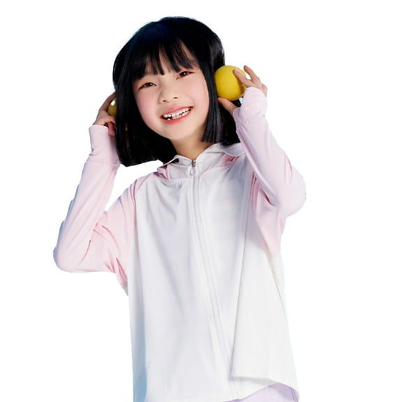 MXIEZI 6-13 Years Boys Girls Hooded Sun Protection Jacket for Kids Teen Colour Blocking Toddler Sun Shirt UV Protection Sunsuits UPF 50 Outdoor Rashguard