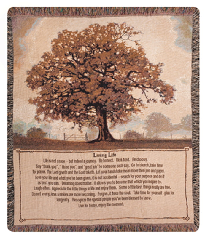 THROWS FAMILY TREE TAPESTRY THROW BLANKET 50" X 60" TREE OF LIFE 