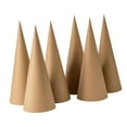 thumbnail image 2 of KLKCMS 6Pcs Kraft Paper Mache Cones Centerpieces Festival Christmas Tree Decoration, 2 of 9