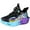 Purple, variant on Kids Platform Sneakers Boys Fashion Color Block Cushioning Thick Sole Running Shoes Comfy Arch Support Lightweight Trainers Basketball Shoes Pink 2.5 Big Kid
