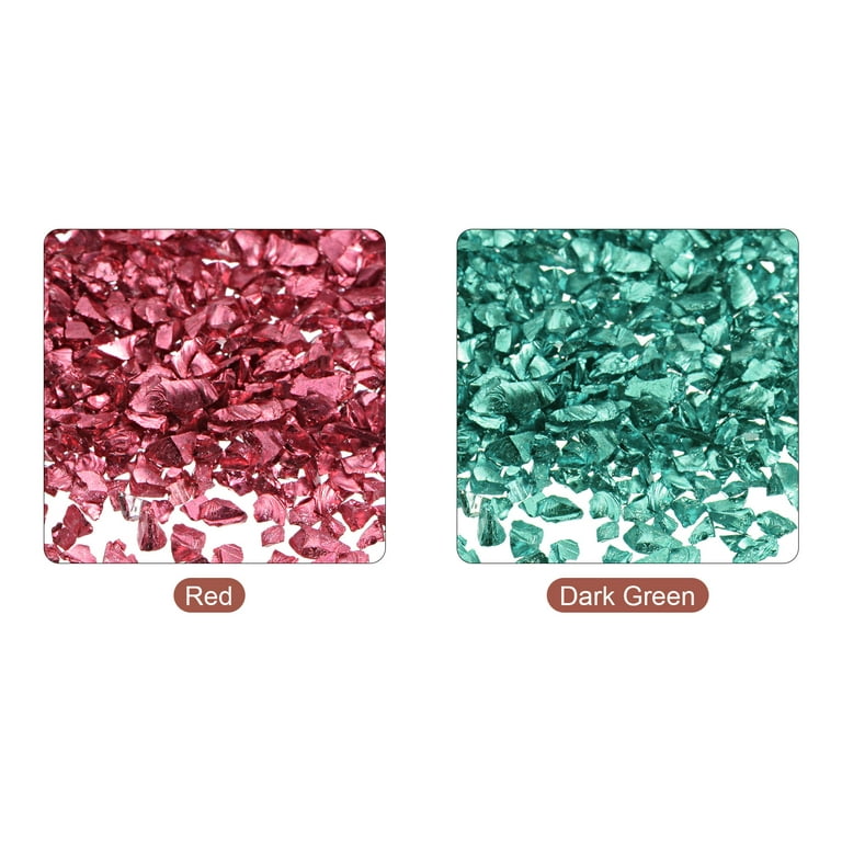 20g Crushed Glass Chips 2-4mm Irregular Chunky Glitter Glass