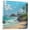 Serene Beach Scene, variant on PU Leather Photo Album with Self-Adhesive Pages Scrapbook DIY Picture Holds 20  Sheets Serene Beach Scene