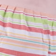 thumbnail image 4 of Contemporary Home Living Summer Chillin' Striped Chef Kitchen Apron - 40" - White and Peach, 4 of 8