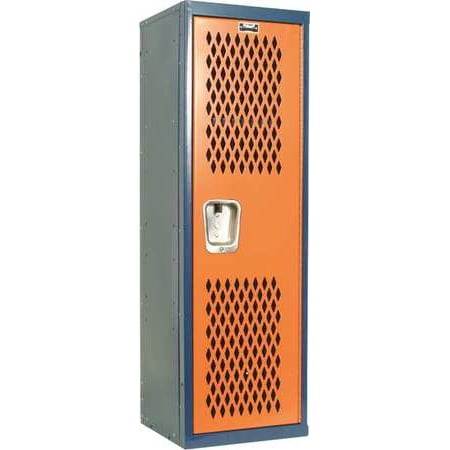 - HALLOWELL HTL151548-1JH Home Team Locker, Navy Blue/Orange