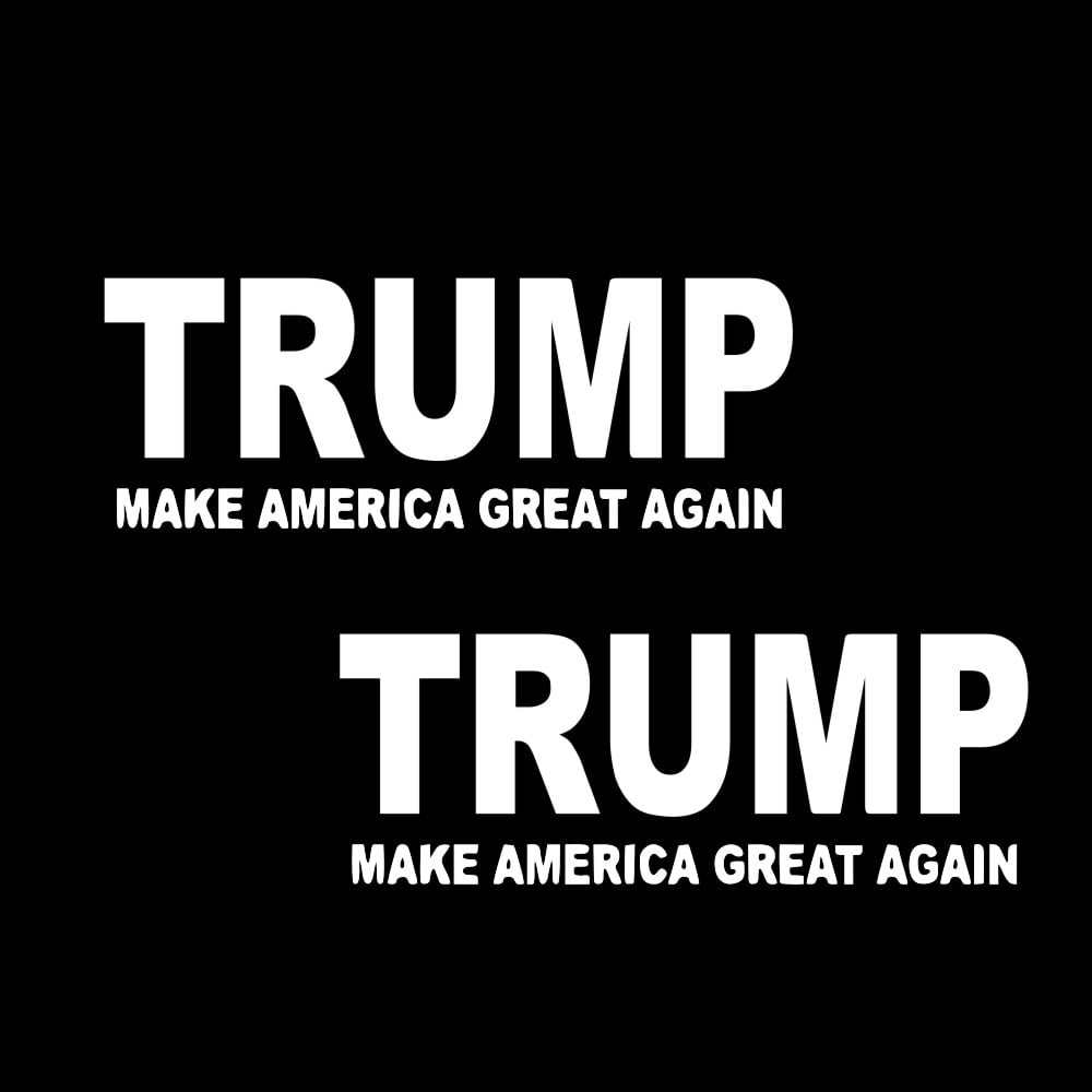 Trump 2020 Decal White Vinyl Bumper Sticker Make Keep America Great Again 