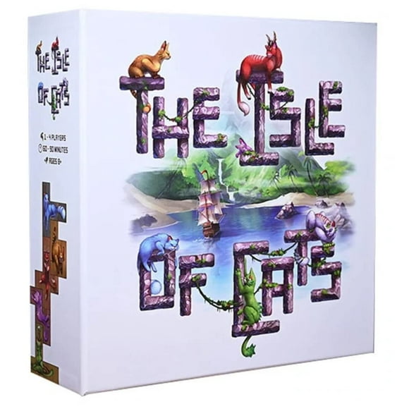 City of Games The Isle of Cats - Sauve le Plus Grand Nombre de Chats Possible pour 1-4 Joueurs, 8 Ans et Plus