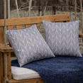 thumbnail image 2 of 18x18 Inch 2 Pack Outdoor Throw Pillows,Waterproof & Fade-Resistant Patio Cushions for Bed,Couch,Sofa and Patio Furniture-Soft & Comfortable Decorative Pillow Covers,Gray, 2 of 8