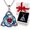July/Red, variant on Birthstone Celtic Trinity Knot Necklace for Women Wear Your Protection Story Elegant Silver-Plated Crystal Jewelry Austrian Perfume Viking Saphire Personalized Pendant