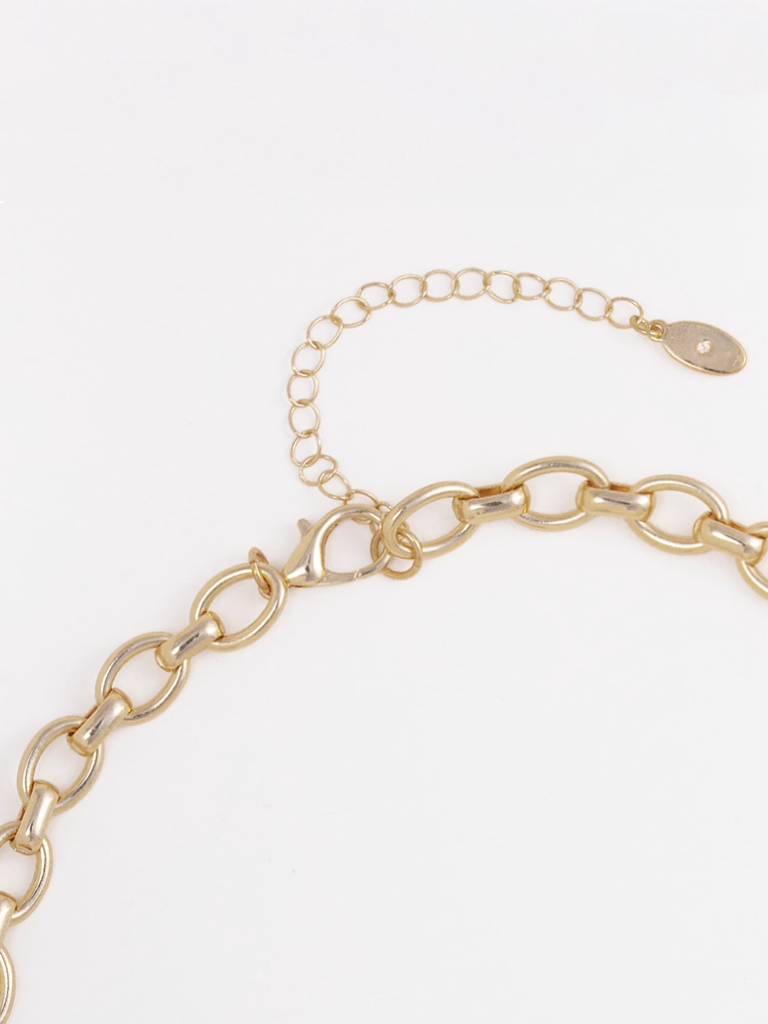 Scenario Women's Gold-Tone Multi-Charm Necklace