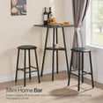 thumbnail image 4 of Bar Table, 2-Tier High Top Pub Table, Counter Height Table with Storage, Small Kitchen Dining Table, 36.6" High Bar Table for Living Room Party, Easy to Assemble, 4 of 9